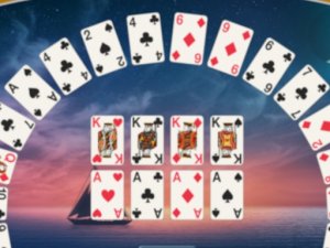Crescent Solitaire Card Puzzle