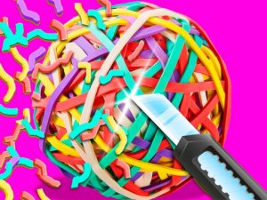 Rubber Band Slice Puzzle Game
