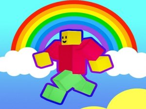 Rainbow Obby Arcade Action