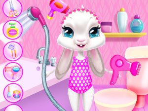 Daisy Bunny Pet Care Game