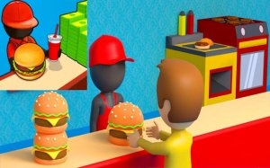 Burger Cafe Idle Tycoon - Restaurant Management Game - Ludoryx free online game