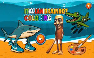 Italian Brainrot Coloring Online Game - Ludoryx free online game