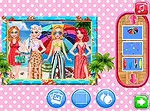 Princess Maldives Dress Up Game